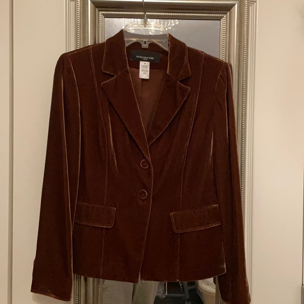 Velour jacket.